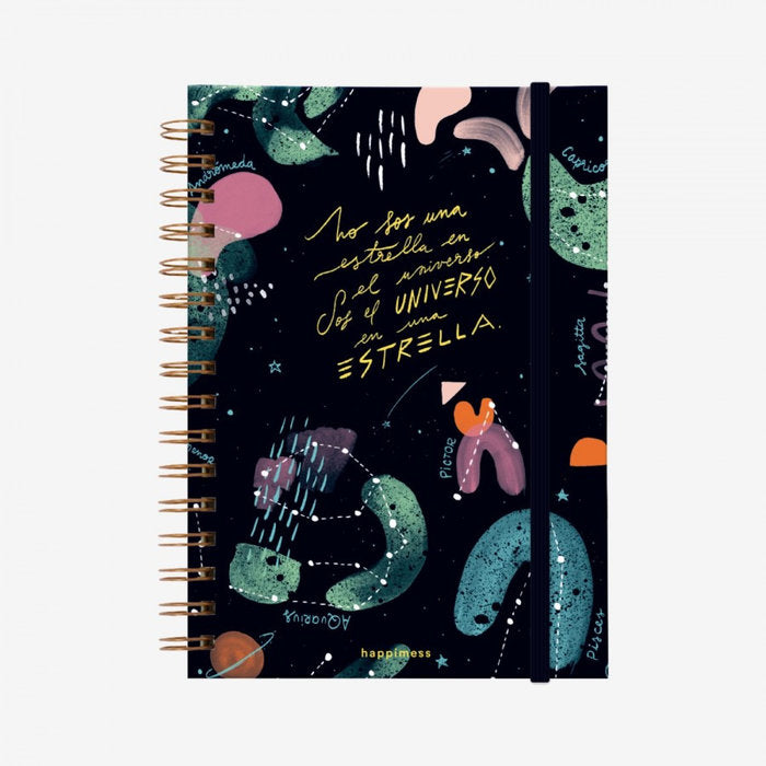 Cuaderno A4 Espiral Cuadriculado Universo Monoblock Imagen principal del producto