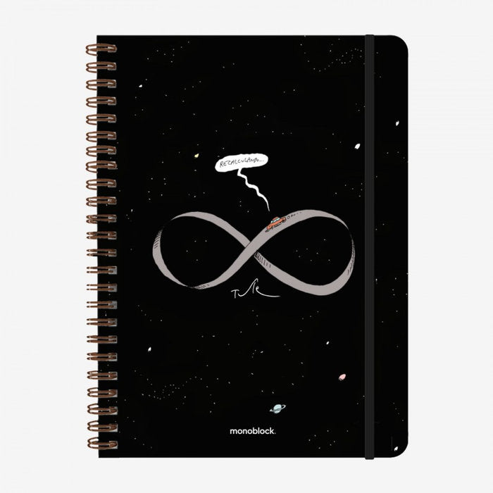 Cuaderno A4 Espiral Cuadriculado Recalculando Monoblock Imagen principal del producto