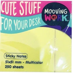 Notas adhesivas 51x51 mm surtidas MOOVING para organización y recordatorios Imagen principal del producto