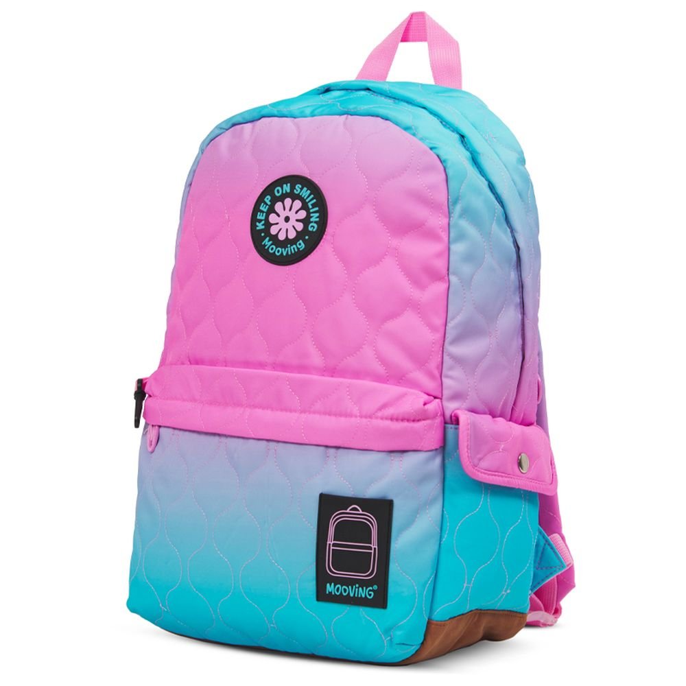 Mochila escolar rosa acolchada Baires de Mooving Paper Imagen principal del producto