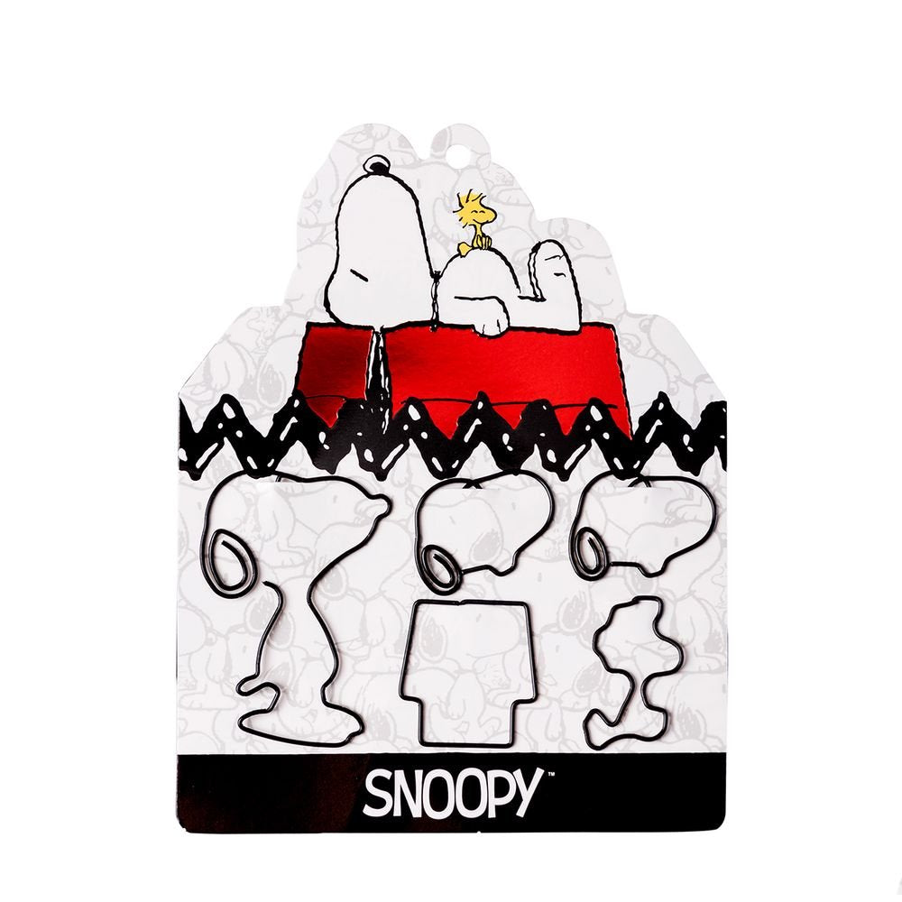 Set de 6 Clips Forma Snoopy Marca Mooving Paper