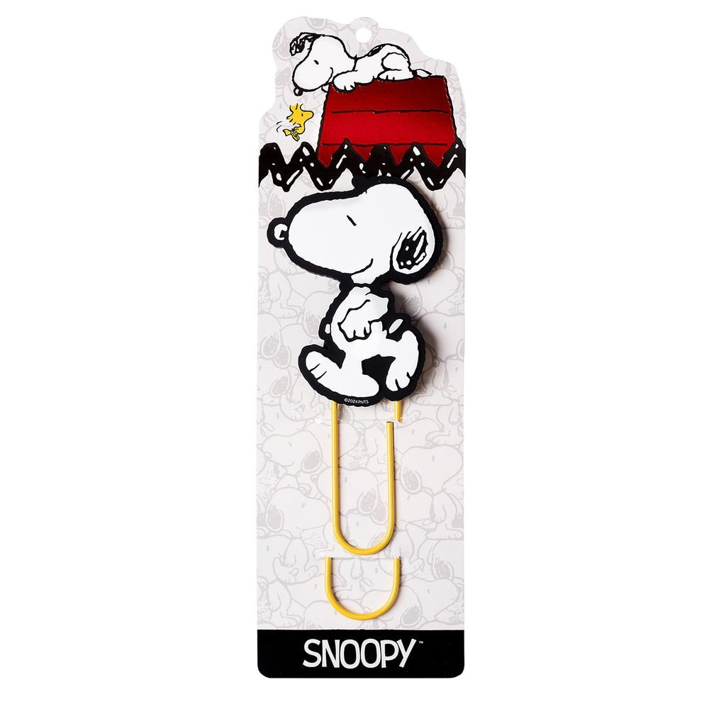 Clips Tamaño Jumbo Snoopy Marca Mooving Paper 12 unidades