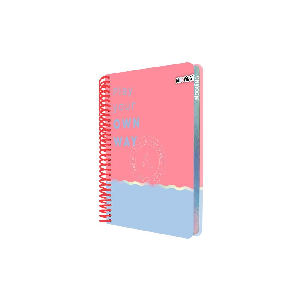 Cuaderno Anillas A5 96H Cuadros 80 g Pastel Surt. Mooving Paper