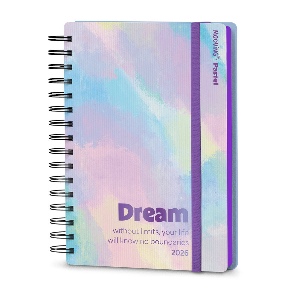 Agenda Anual Espiral D/p Pastel Mooving Agendas