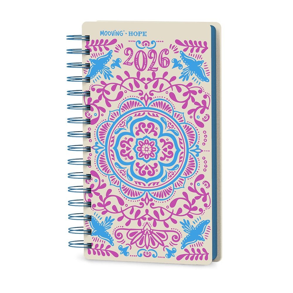 Agenda anual espiral Hope Mandala 2 Mod surt Marca Mooving Agendas