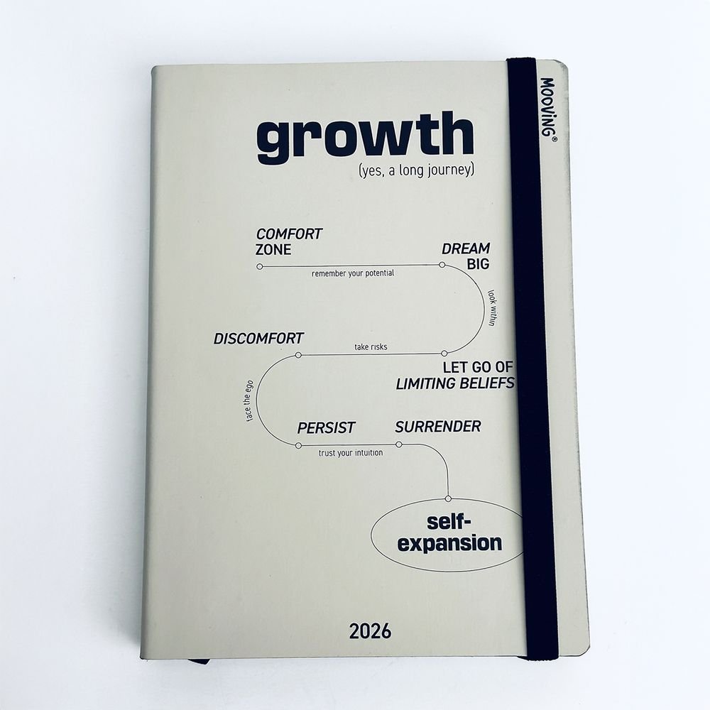 Agenda Anual Cosida D/p Growth Marca Mooving Agendas