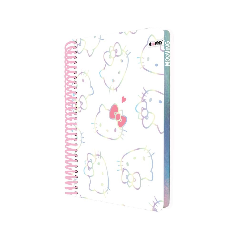 Cuaderno Anillas A4 T/d 96H Cuadro Canto Color Hello Kitty S Mooving Paper