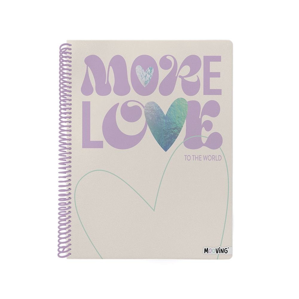Cuaderno A4 Anillas Universitario Cuadros Cool Surt Marca Mooving Paper
