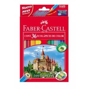 Estuche 36 Lapices Hexagonales de Colores Faber-castell