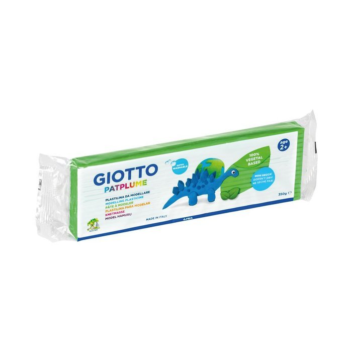 Plastilina Vegetal Giotto Patplume Verde Claro 350 g Caja Imagen principal del producto