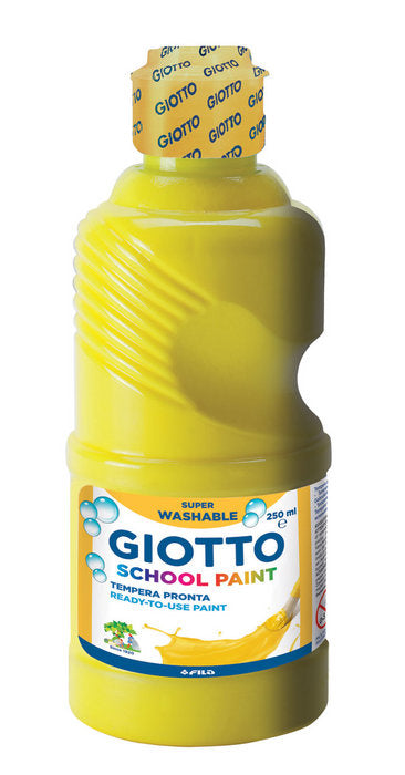 TEMPERA LIQUIDA 250ML GIOTTO LAVABLE AMARILLO | 1 UNIDADES | (FILA) Imagen principal del producto