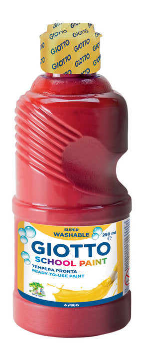 TEMPERA LIQUIDA 250ML GIOTTO LAVABLE ROJO | 1 UNIDADES | (FILA) Imagen principal del producto