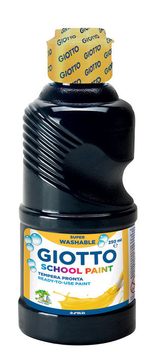 TEMPERA LIQUIDA 250ML GIOTTO LAVABLE NEGRO | 1 UNIDADES | (FILA) Imagen principal del producto