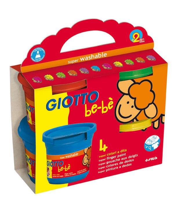 Pintura Dedos Giotto Bebe 150 g 4 Colores Surtidos Imagen principal del producto