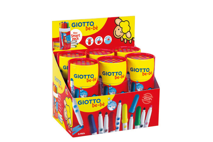 Rotulador Giotto Bebe Bote 10 Colores Surtidos | Giotto Bebe | Pack 6 Unidades