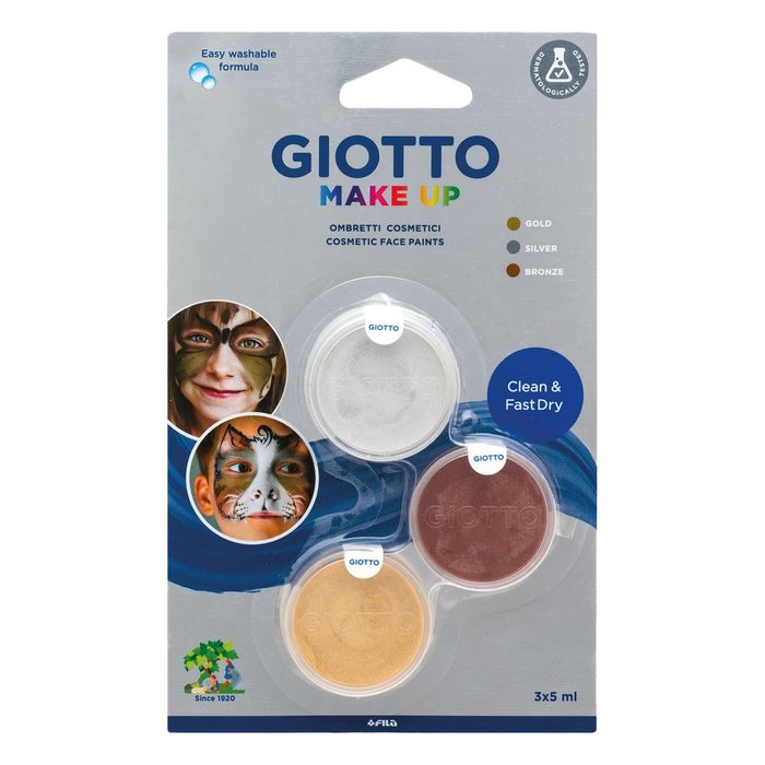 MAQUILLAJE GIOTTO MAKE UP COLORES METALIZADOS BLISTER 3 UDS | 1 UNIDADES | (GIOTTO) Imagen principal del producto