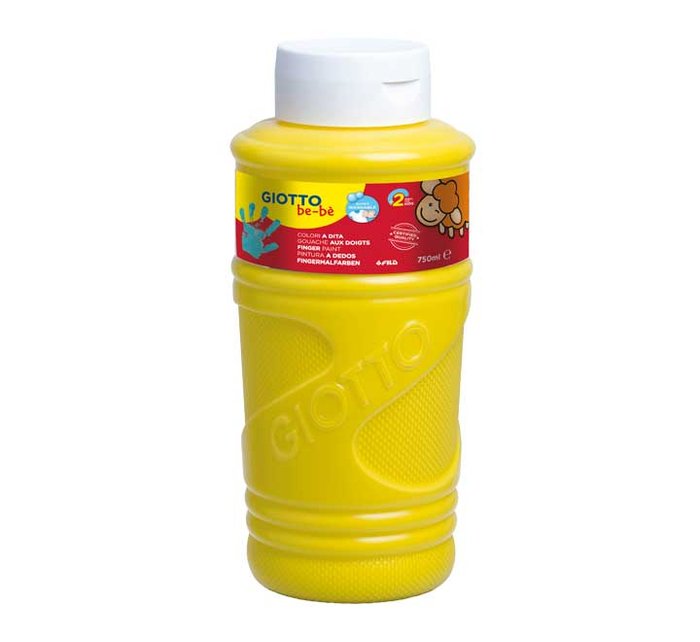 Bote Pintura Dedos Giotto 750ml Amarillo Imagen principal del producto