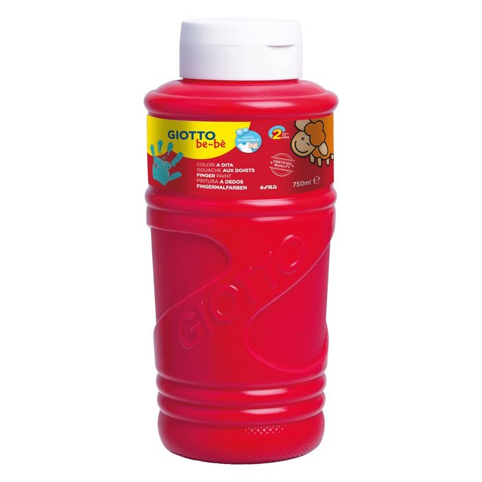 Pintura Dedos Giotto Bebe Rojo 750 ml