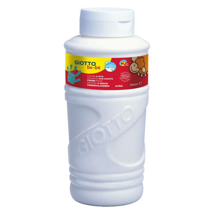 Pintura Dedos Giotto Bebe Blanco 750 ml Imagen principal del producto