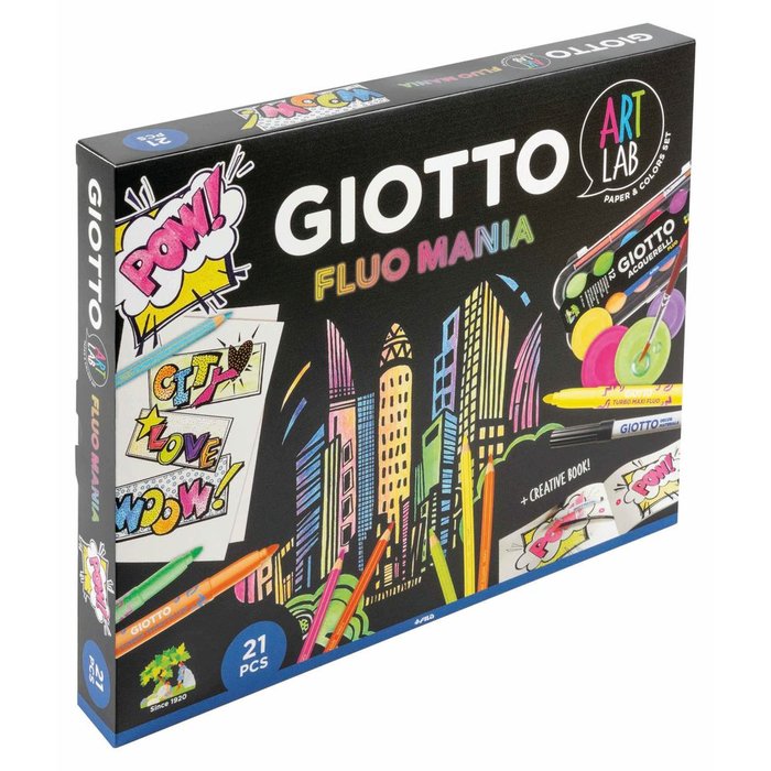 Giotto Art Lab Fluo Mania Pack de 12 rotuladores fluorescentes
