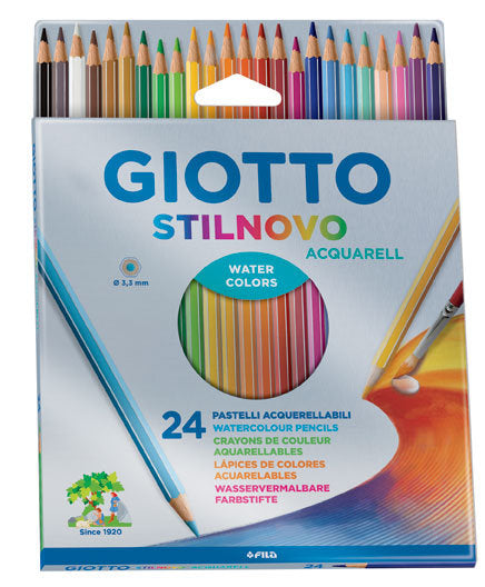 LAPIZ ACUARELA GIOTTO STYLNOVO 24 COLORES SURTIDOS | 1 UNIDADES | (FILA) Imagen principal del producto