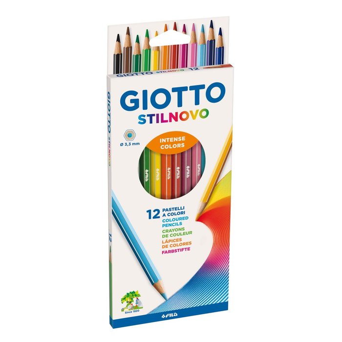 LAPIZ GIOTTO STYLNOVO 12 COLORES SURTIDOS | 1 UNIDADES | (GIOTTO) Imagen principal del producto