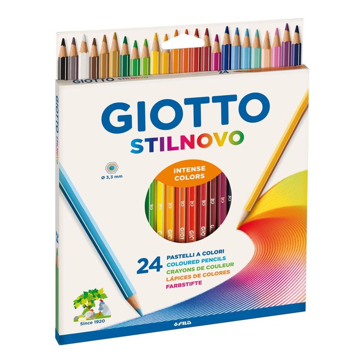 LAPIZ GIOTTO STYLNOVO 24 COLORES SURTIDOS | 1 UNIDADES | (GIOTTO) Imagen principal del producto