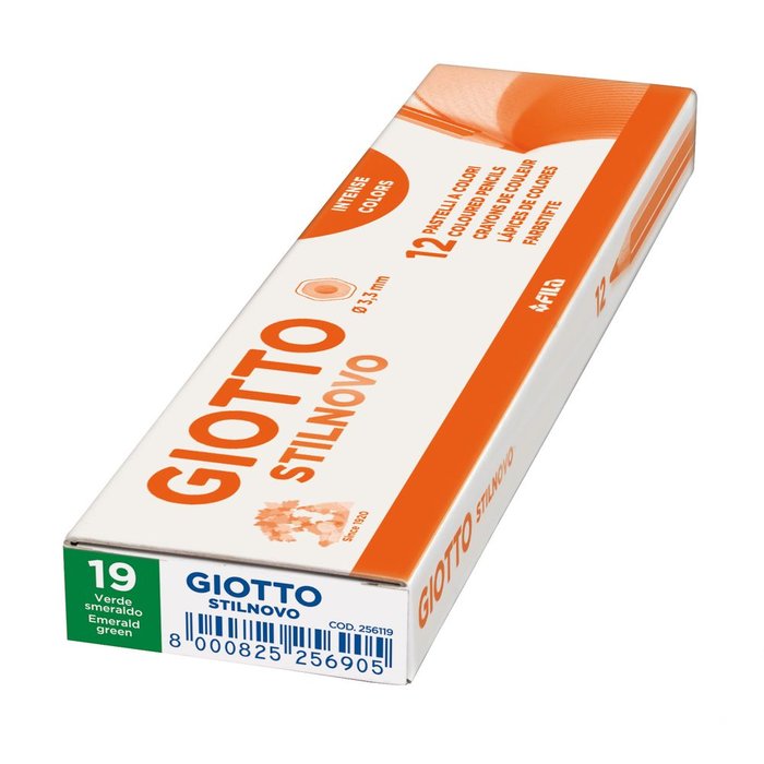 C/12 Lápices de Colores Giotto Stilnovo Verde Oscuro