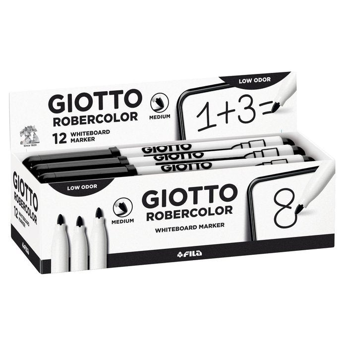 C/12 Rotulador Robercolor Negro Giotto Whiteboard Marker Imagen principal del producto