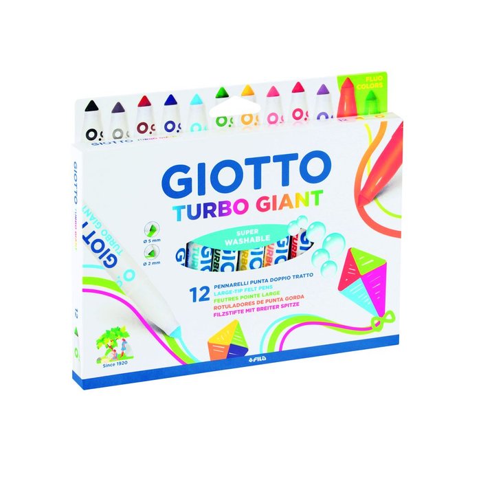 Estuche 12 rotuladores TurboColor Giant Giotto marca Giotto Imagen principal del producto
