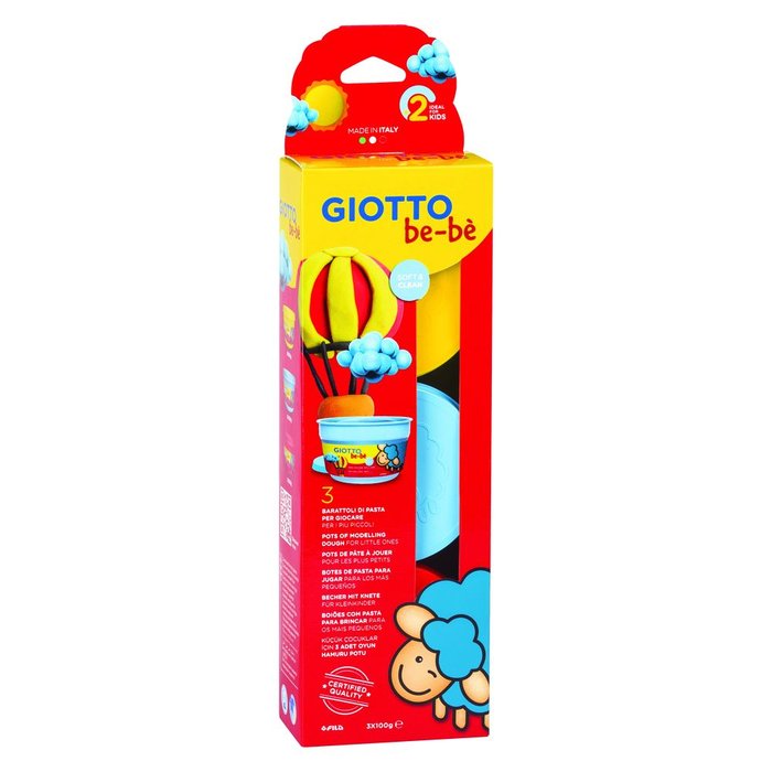 Pasta Modelar Giotto Bebe Estuche 3 Unidades
