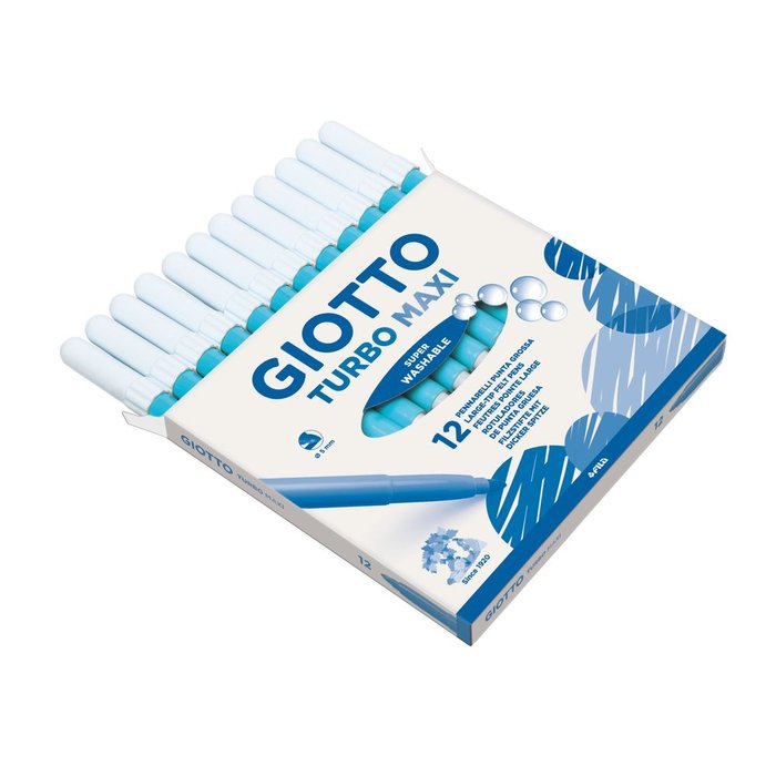 Rotulador Giotto Turbo Maxi Azul Celeste | Giotto | Pack 12 Unidades Imagen principal del producto