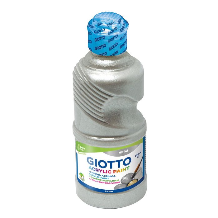 Tempera Giotto Acrílica Plata 250 ml Imagen principal del producto
