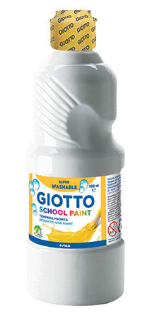 TEMPERA LIQUIDA 500ML GIOTTO LAVABLE BLANCO | 1 UNIDADES | (GIOTTO) Imagen principal del producto