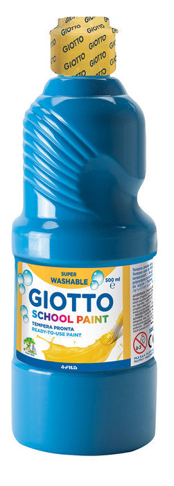 TEMPERA ESCOLAR GIOTTO 500ML AZUL CYAN | 1 UNIDADES | (GIOTTO) Imagen principal del producto