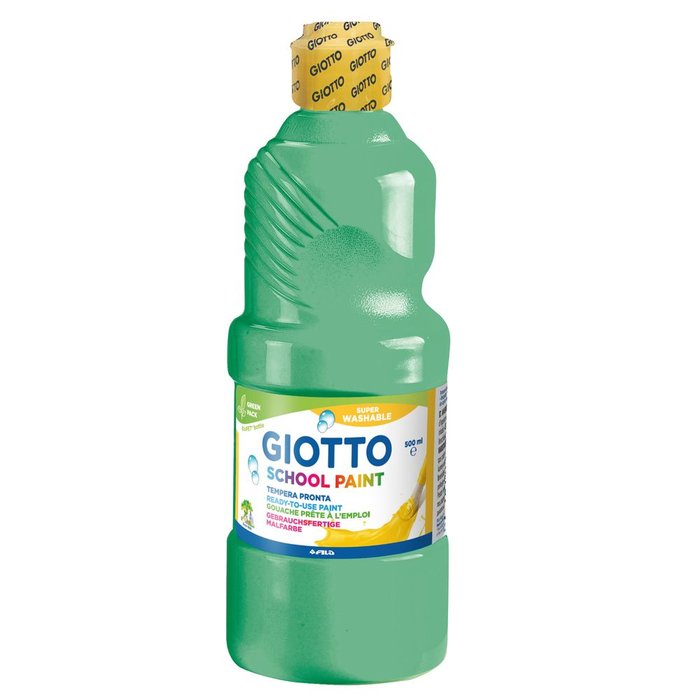 TEMPERA LIQUIDA 500ML GIOTTO LAVABLE TURQUESA | 1 UNIDADES | (GIOTTO) Imagen principal del producto