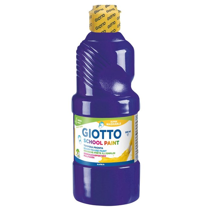 Bote témpera escolar Giotto 500ml violeta Imagen principal del producto