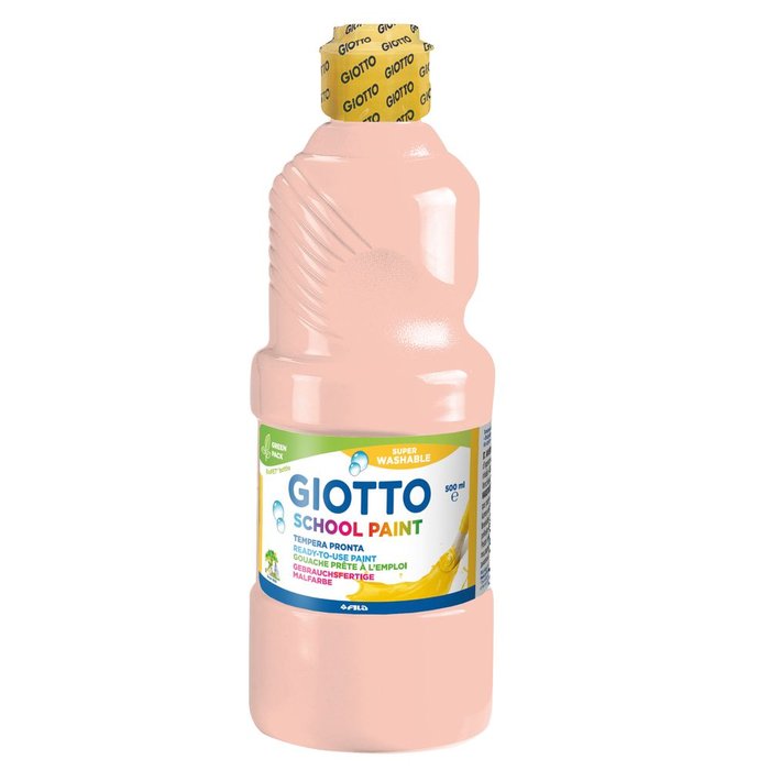 Bote de tempera escolar Rosa Carne Giotto 500 ml Imagen principal del producto