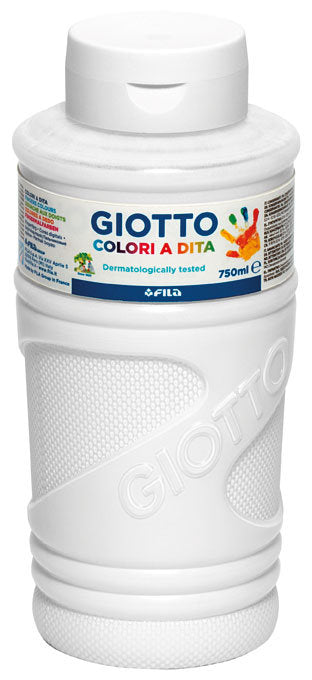 Bote Pintura Dedos Giotto 750ml Blanco