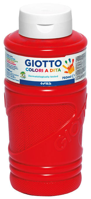Bote Pintura Dedos Giotto 750ml Rojo Imagen principal del producto