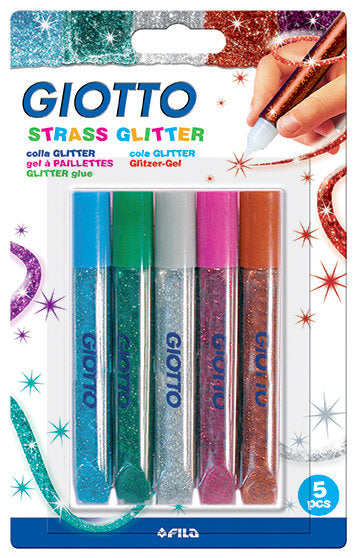 Pegamento con purpurina Giotto 10,5 ml para manualidades brillantes