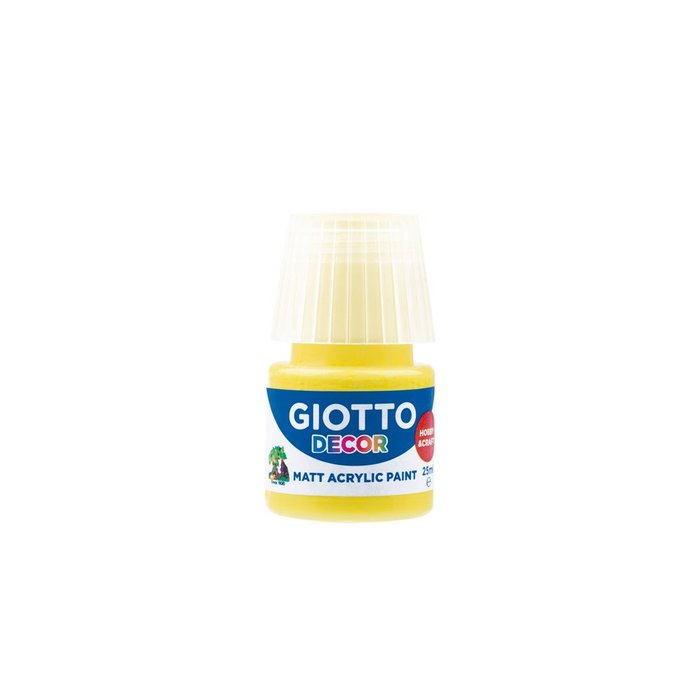 TEMPERA ACRILICA GIOTTO DECOR 25 ML AMARILLO CAJA 6 UD | 6 UNIDADES | (GIOTTO) Imagen principal del producto