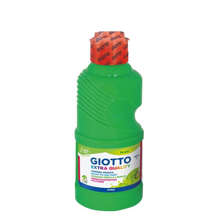 TEMPERA GIOTTO 250ML FLUOR VERDE | 1 UNIDADES | (GIOTTO) Imagen principal del producto