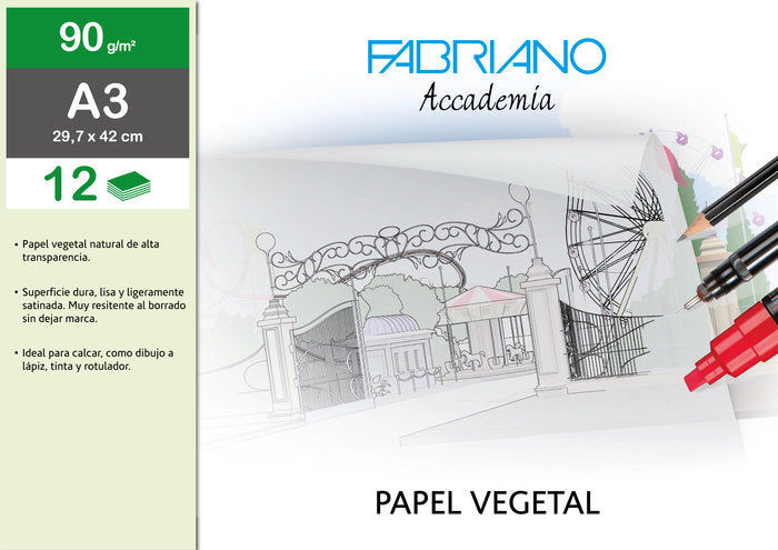 SOBRE PAPEL VEGETAL A3 90 G/M² 12H | 1 UNIDADES | (SADIPAL)