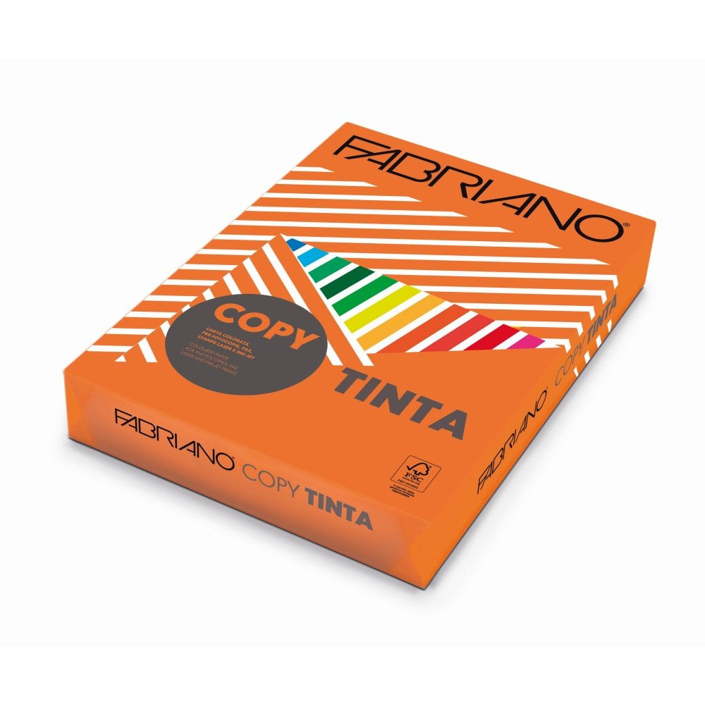 Paquete A4 500H 80G Fabriano Colore Naranja Intenso