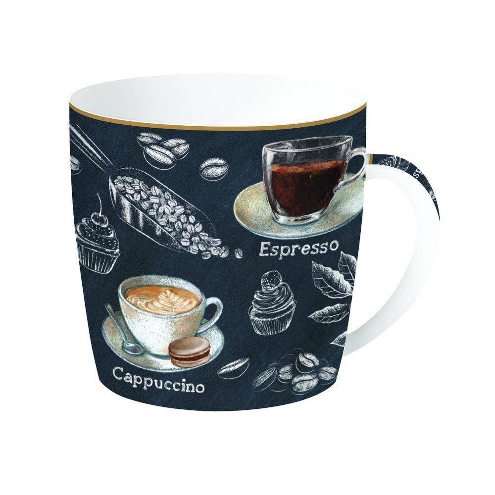 Taza Porcelana Barista 350 ML en Caja de Lata Imagen principal del producto