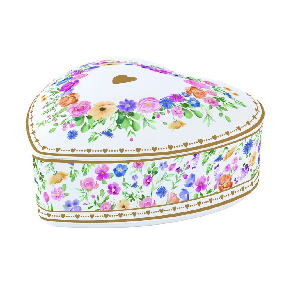 JOYERO PORCELANA CORAZON Ø 12 CM EN CAJA REGALO | EASY LIFE | 1 UNIDAD | 8001544159584