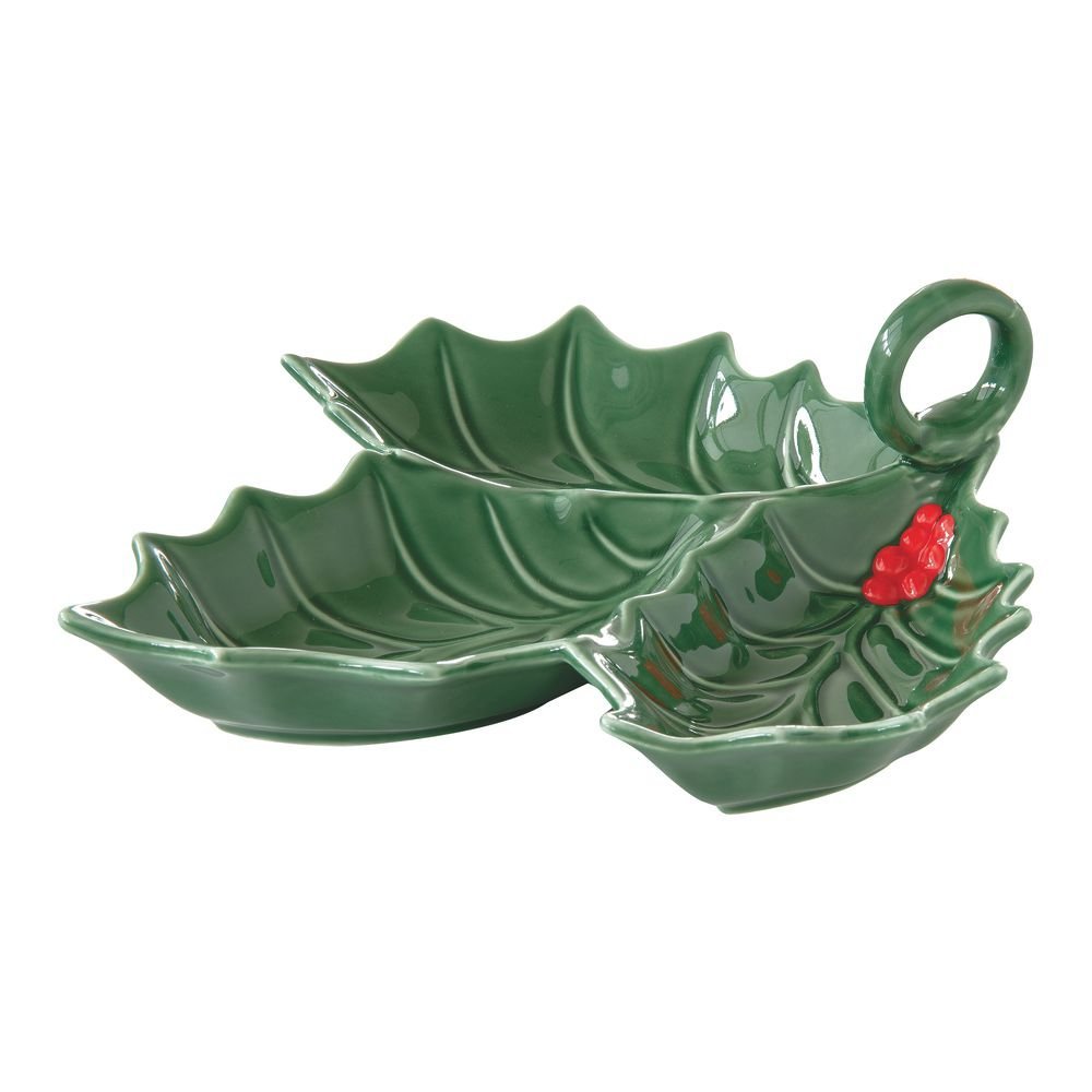 Set Aperitivo Hoja Muerdago 22x20 cm en Caja Regalo Easy Life