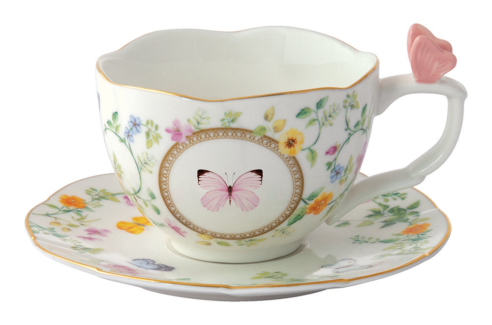 Taza Mariposa 240 ml con Plato Dancing Butterflies Easy Life