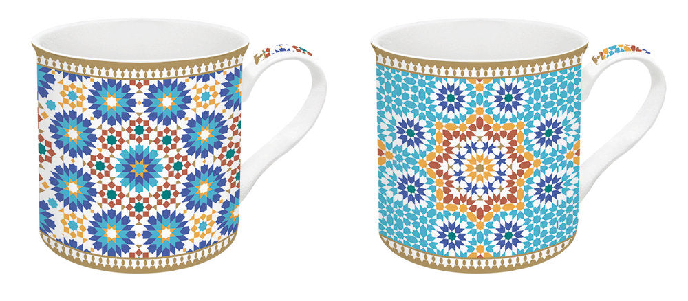 Set 2 Tazas 300 ml Porcelana China Marrakech Easy Life